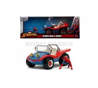 Jada Buggy Marvel Spiderman 1:24 avec figurine – doré pour enfants
