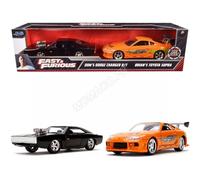 Jada Toys - Pack double Dodge Charger + Toyota Supra M FF - 1/32
