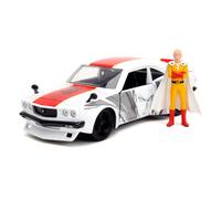 JADA TOYS 1/24 - MAZDA RX-3 WITH ONE PUNCH MAN FIGURE - 1974 33688W