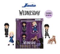 Jada -4 Figurines en métal - Série Netflix Mecredi - 6,5cm - A partir de 8 ans