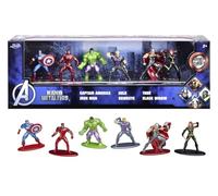 Jada - Avengers 4 cms Giftpack - Coffret de 6 Figurines en Métal - Captain America, Iron Man, Hulk, Thor, Hawkeye, et Black Widow - sous Licence Officielle - A Partir de 3 Ans