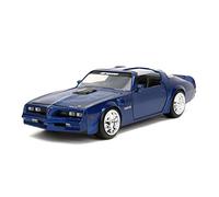 Jada Big Time Muscle 1:24 Pontiac Firebird Voiture moulée sous pression, jouets pour enfants et adultes (bleu métallique)
