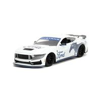Jada Big Time Muscle Voiture moulée sous pression Ford Mustang GT Dark Horse 1:24 2024, jouets pour enfants et adultes (blanc)