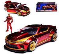 Jada Chevrolet Chevy Camaro Iron Man 6 Marvel Avengers Rot AB 2016 1/24 Modell Auto