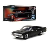 Jada - Fast and Furious 1967 El Camino, 253203086, extrait du Film Fast and Furious 10, moulé sous Pression, échelle 1:24, Dominic Toretto, Convient à partir de 8 Ans, Noir