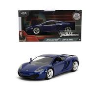 Jada Fast And Furious Modèle Auto DieCast McLAREN MP4 12C - Couleur bleu foncé - Echelle 1/32-12 cm