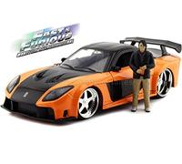 Jada Fast & Furious Han 1995 Mazda RX7 1:24 Voiture Jouet Voiture de Course connue de la série de Films du même nom