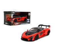 Jada Fast & Furious McLaren Senna Modèle moulé sous pression 1:32 - Portes ouvrantes, pneus en caoutchouc, authenticité du film - À partir de 8 ans - Rouge