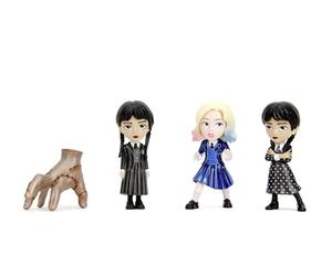 Jada - Figurines Metal - Mercredi - 4 Figurines - Personnages Emblématiques - 2 Mercredi + 1 Enid + 1 La Chose - 253252040