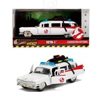 Jada- Ghostbusters ECTO-1 Métal 1/32 voiture de collection, Blanc (253232000) SIMBA