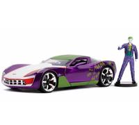 Jada JAD31199 1/24 2009 Chevy Corvette Stingray Dc Comics Avec Joker Figurine