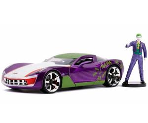 JADA JAD31199 1/24 2009 CHEVY CORVETTE STINGRAY DC COMICS Avec Figurine Joker
