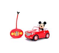 Jada Majorette 7/253074000 Disney - RC Mickey Roadster - Voiture Télécommandée - Figurine Mickey Incluse - Dès 3 Ans - 253074000ONL, Rouge