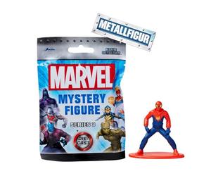 Jada - Marvel 4 cms - Blind Pack - 12 Modèles à Collectionner - Venom, Groot, Captain Marvel etc.- sous Licence Officielle - A Partir de 3 Ans