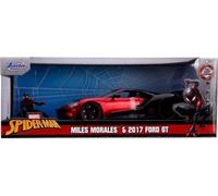 Jada Marvel Miles Morales Spiderman met 2017 Ford GT Car 1:24