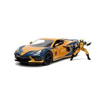 Jada Voiture miniature Chevy Corvette Marvel X-Men Wolverine 1:24 avec figurine