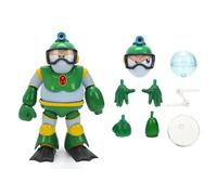 Jada Mega Man Wave 3 Bubble Man Action Figure Toys - Échelle 1:12 Deluxe - 15,2 cm de haut, entièrement articulé, emballage collector