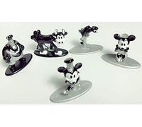 Jada- Mickey, Minnie, Pete, Parrot y Clarabelle Mikey Lot de 5 Figurines 90e Anniversaire, 0801310300138, Multicolore, 4 Centimeters