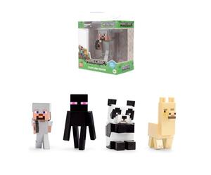 Jada Minecraft 9385138300W06 Figurine en métal 6,5 cm 1 unité aléatoire (4 modèles : Steve Armadura, Enderman, Panda, Flama) Figurine à Collectionner dans Une boîte +8 Ans