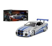 Jada Modèle Réduit en Métal : Voiture Fast & Furious 1/24 : Brian's Nissan Skyline GT-R (R34)