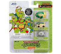 Jada Nano 31790 les Tortues Ninja Turtles-3 Pièce Set-Blimp / Van / Technodrome