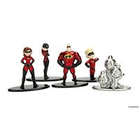 Jada - Nano MetalsFig 2 Pack de 5 Figurines Disney Les Incréables 2, Multicolore (JADA99867) 4 cm