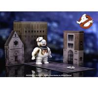 Jada Nanoscene : Ghostbusters Stay Puft Marshmallow Man avec Nano Ecto-1 - Réplique du film très détaillée 15,2 cm