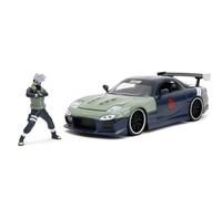 Jada Voiture miniature Naruto Kakashi Hatake 2009 Mazda RX-7 Échelle 1:24 Gris