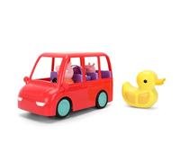Jada Peppa Pig 9336368314R00 Voiture familiale avec Figurines Fixes de Peppa, Maman Pig et Bébé, Facile à Utiliser, Licence Officielle, à partir de 3 Ans