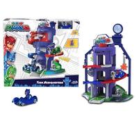 Jada - PJ Masks - Garage Quartier Général Pyjamasques - 1 Véhicule + Figurine Inclus - Dès 3 Ans - 203145000