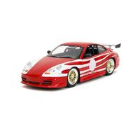 Jada Porsche Carrera 911 GT3 (996), jouets à rayures rouges et blanches 35137-1/24
