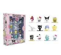 Jada Sanrio Nano Metalfigs Lot de 12 mini figurines moulées sous pression, série 1 comprenant Hello Kitty, My Melody, Kuromi et plus de jouets