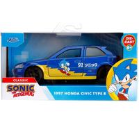 JADA - SONIC 1997 Honda Civic Type-R Die-Cast 1-32 Voiture Toy