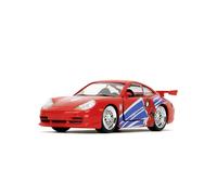 Jada Toys Spider-Man Voiture Porsche 911 GT3 RS (13,5 cm) - Voiture Miniature de Super-héros en métal avec Portes ouvrantes, Jouet Marvel pour Fans et Enfants à partir de 8 Ans