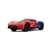 Jada Voiture radiocommandée Ford GT Spiderman 1/16 – Pilotage complet, Turbo – Officielle – 6+