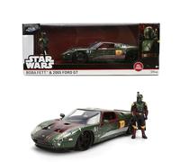 Jada Star Wars Boba Fett avec Ford GT 2005 Véhicule moulé sous pression et figurine Jeu de jouets à l'échelle 1:24