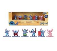Jada - Stitch 4 cms Giftpack - Coffret de 6 Figurines en Métal - 1 Angel et 5 Stitch - sous Licence Officielle - A Partir de 3 Ans