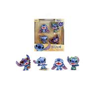 Jada – Figurines Stitch 6 cm – Set 4 pièces en métal – Sous licence officielle – Dès 8 ans
