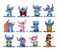 Jada - Stitch - Set De 12 Pièces - Figurines Métal 4 Cm - Sous Licence Officielle - À Partir De 3 ans