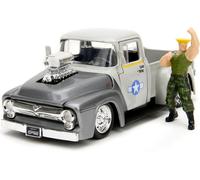 Jada Street Fighter 1956 Ford Pickup 1:24 + Guile 253255057