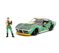 Jada Toys – Voiture 1:24 Chevrolet Corvette Stingray – Figurine Cammy – Vert Hollywood Ride