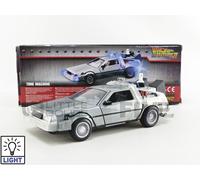 Jada – Voiture miniature de collection – DMC Time Machine BTTF 2 (1975) – 1/24 métal – Argenté