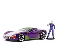 Jada Toys - 1:24 Diecast 2009 Chevy Corvette Stingray Concept With JokerFigure [
