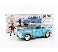 Jada Toys - Véhicule 1:24 Ford Anglia 1959 Harry Potter - Die-cast métal avec figurine
