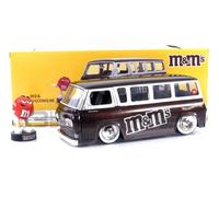 Jada Toys - Bus Ecoline 1965 1/24 avec figurine M&M's rouge