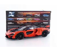 Jada Toys McLaren Senna - Véhicule moulé sous Pression Fast & Furious à l'échelle 1:24 - Intérieur détaillé, Capot, Portes et Coffre - Modèle de Voiture de Collection à partir de 8 Ans - Orange/Noir