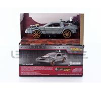 JADA TOYS 1/32 - DE LOREAN TIME MACHINE RAIL VERSION BTTF 3 34786