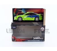 Véhicule miniature de collection - Mitsubishi Eclipse 1995 - Échelle 1/32 - Vert - Jada Toys