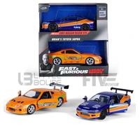 Jada Toys 1/32 - Nissan Silvia & Toyota Supra Twin Pack - Fast And Furious 34254bl/Or-Jada Toys