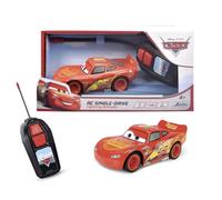 Jada Toys 203081008ACT Disney Pixar Cars Flash McQueen Radio Control Single Drive 1:32, 14 cm, Voiture télécommandée monocanal 27 MHz avec avance et recul en Courbe, Jouet pour Enfant à partir de 4